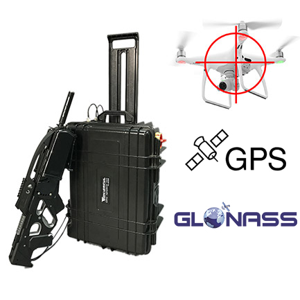 drone jammer illegal characters , Portable UAV Interception System High-Power Movable Gun-Type Anti-Drone Jammer