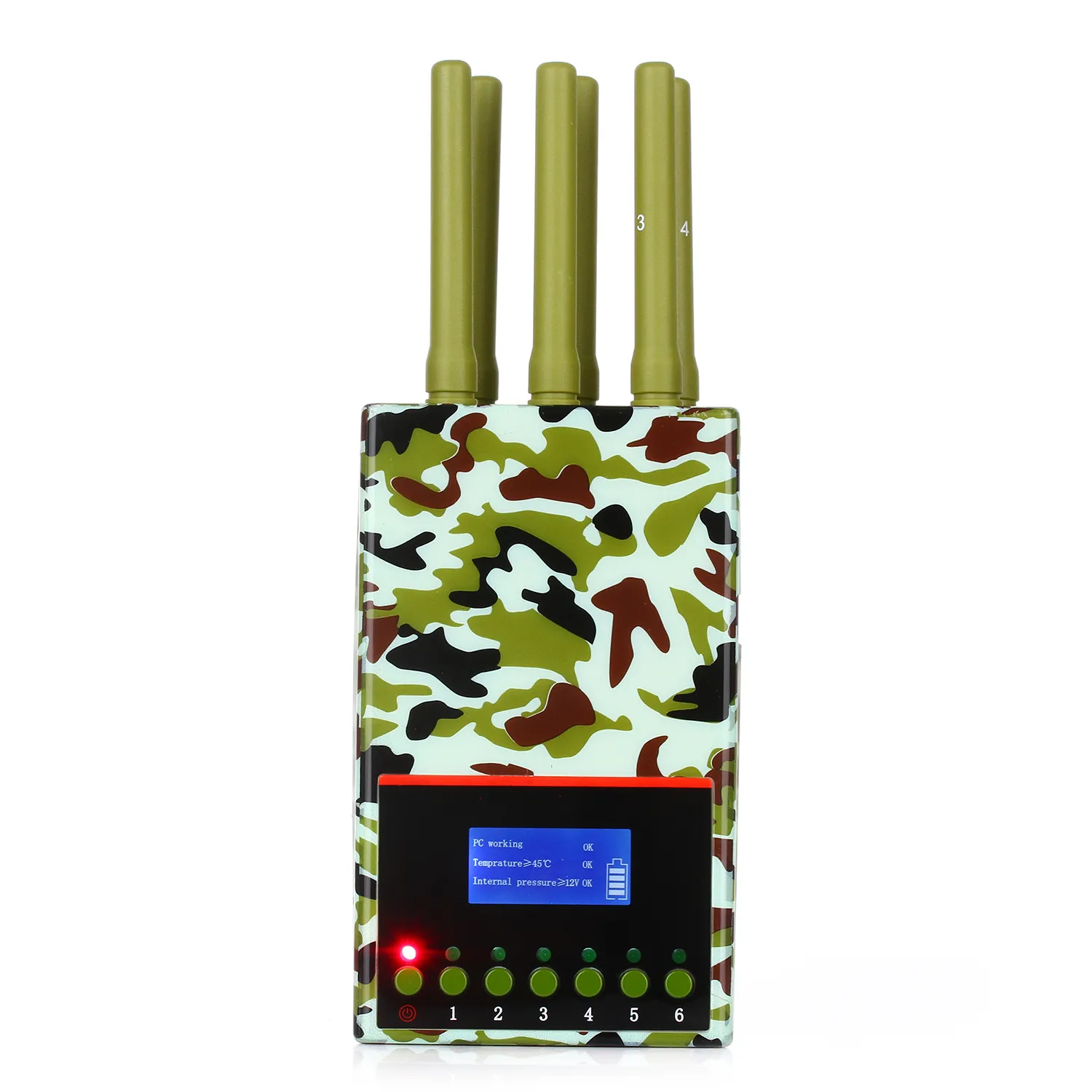 Handheld 6 Antenna Power Jammer