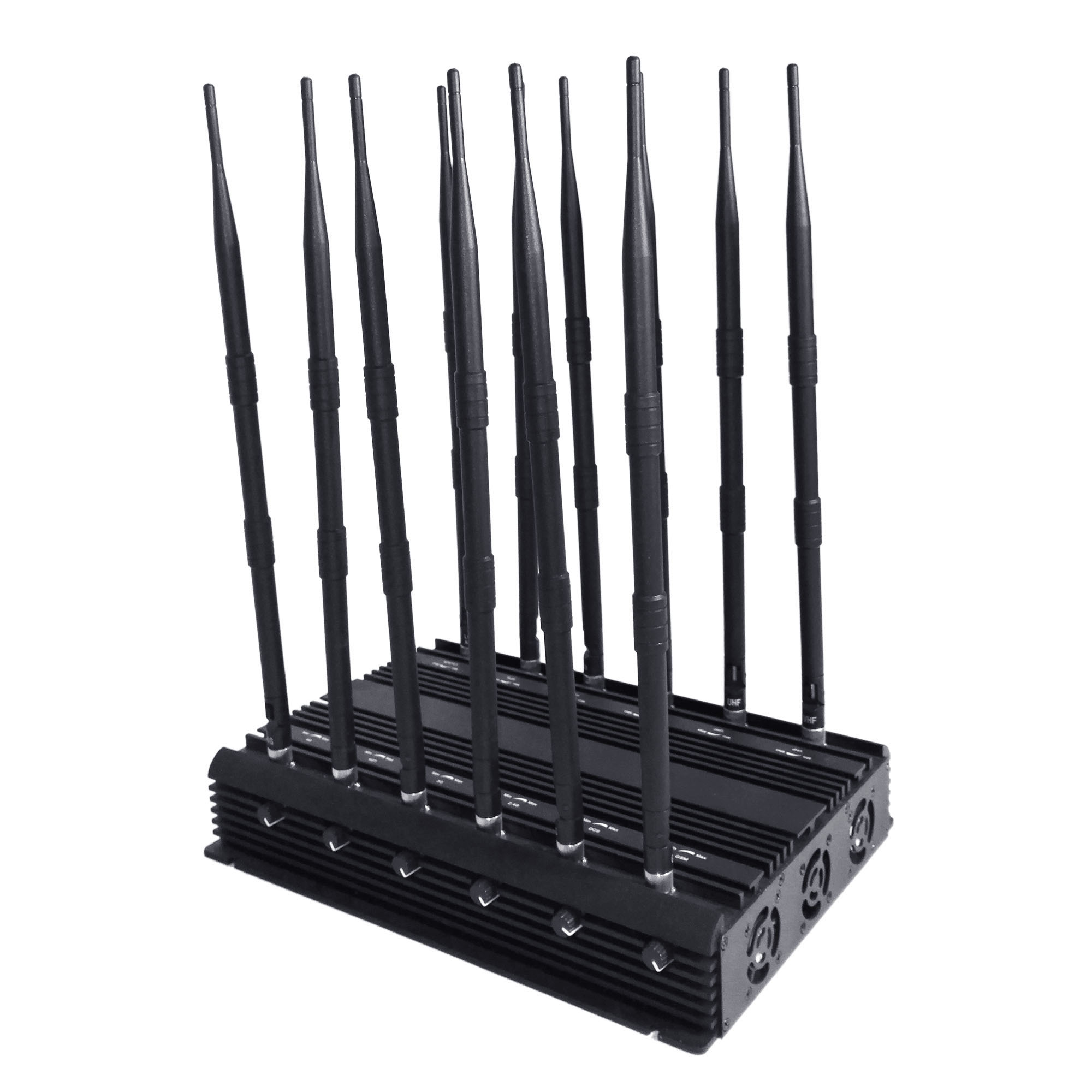 logging jammer truck equipment - 12 Antennas High Power Wireless Cell Phone Jammer For 3G 4G Wi-Fi GPS LOJACK Signal Blockers