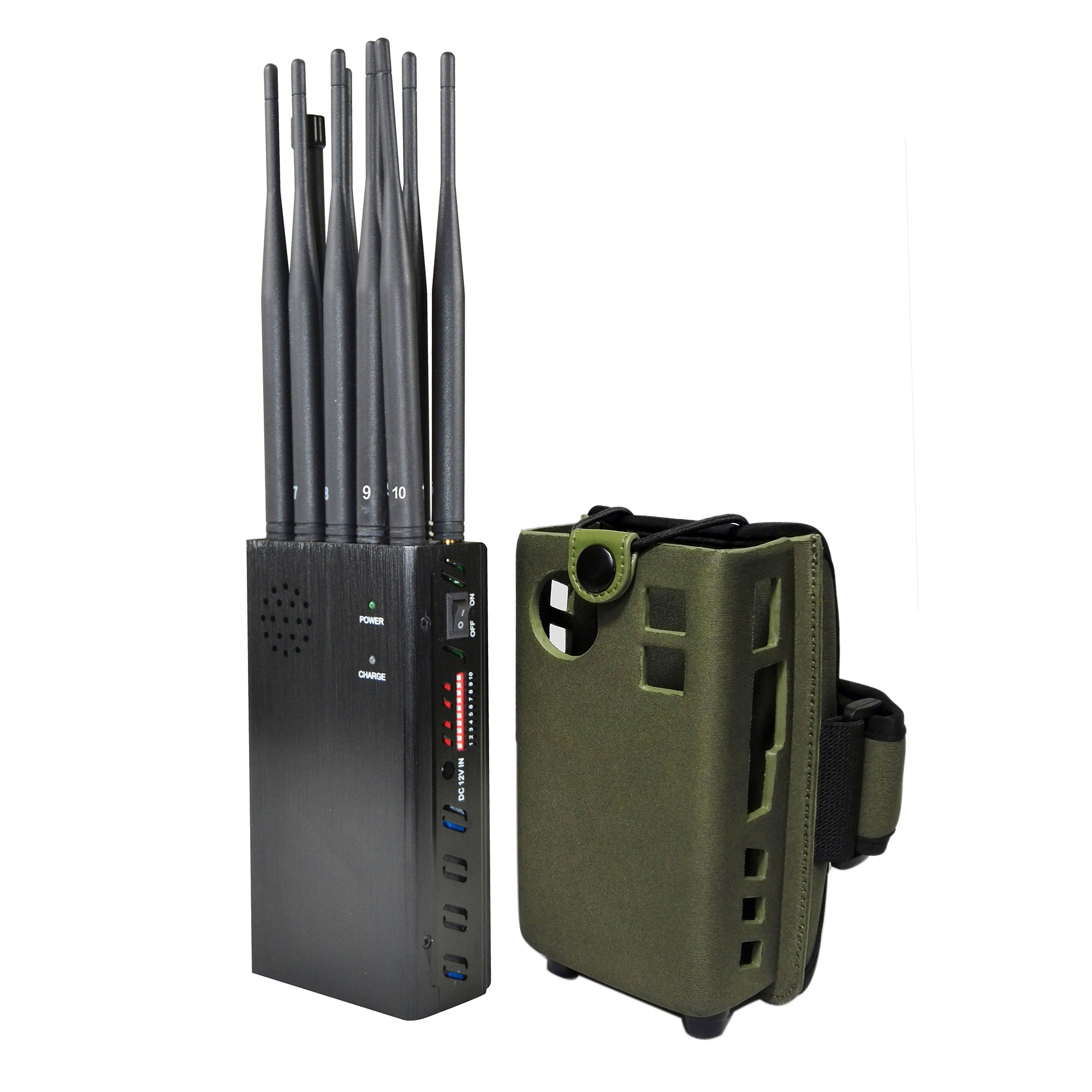 The Latest 10 Antennas Plus Portable Cell Phone Jammer LOJACK GPS Wi-Fi