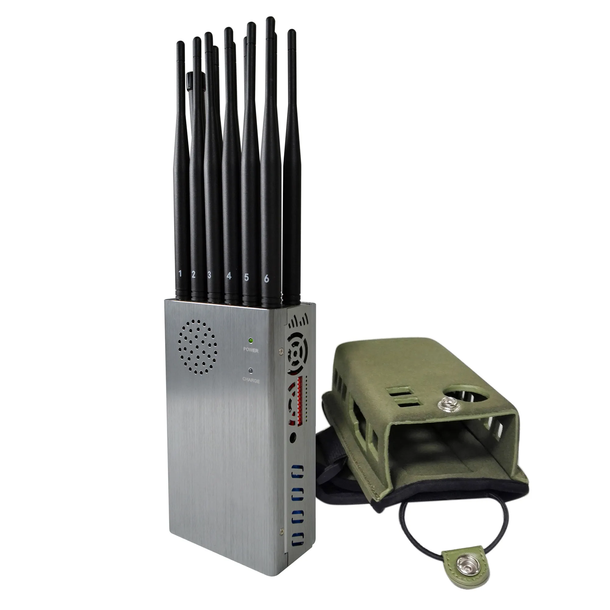 Portable signal jammer detector for car and property protection